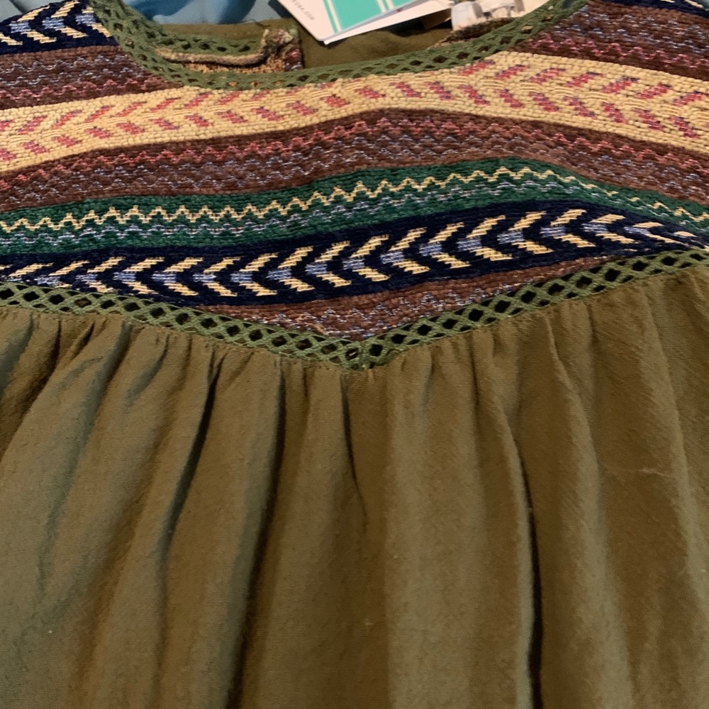 Olive long sleeve dress